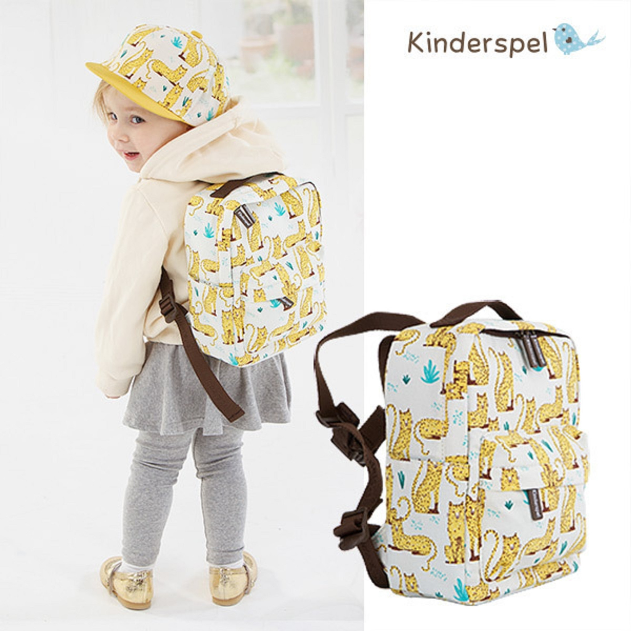 KINDERSPEL ALL-IN-ONE INSULATED BACKPACK WITH TETHER, FOR KIDS AND