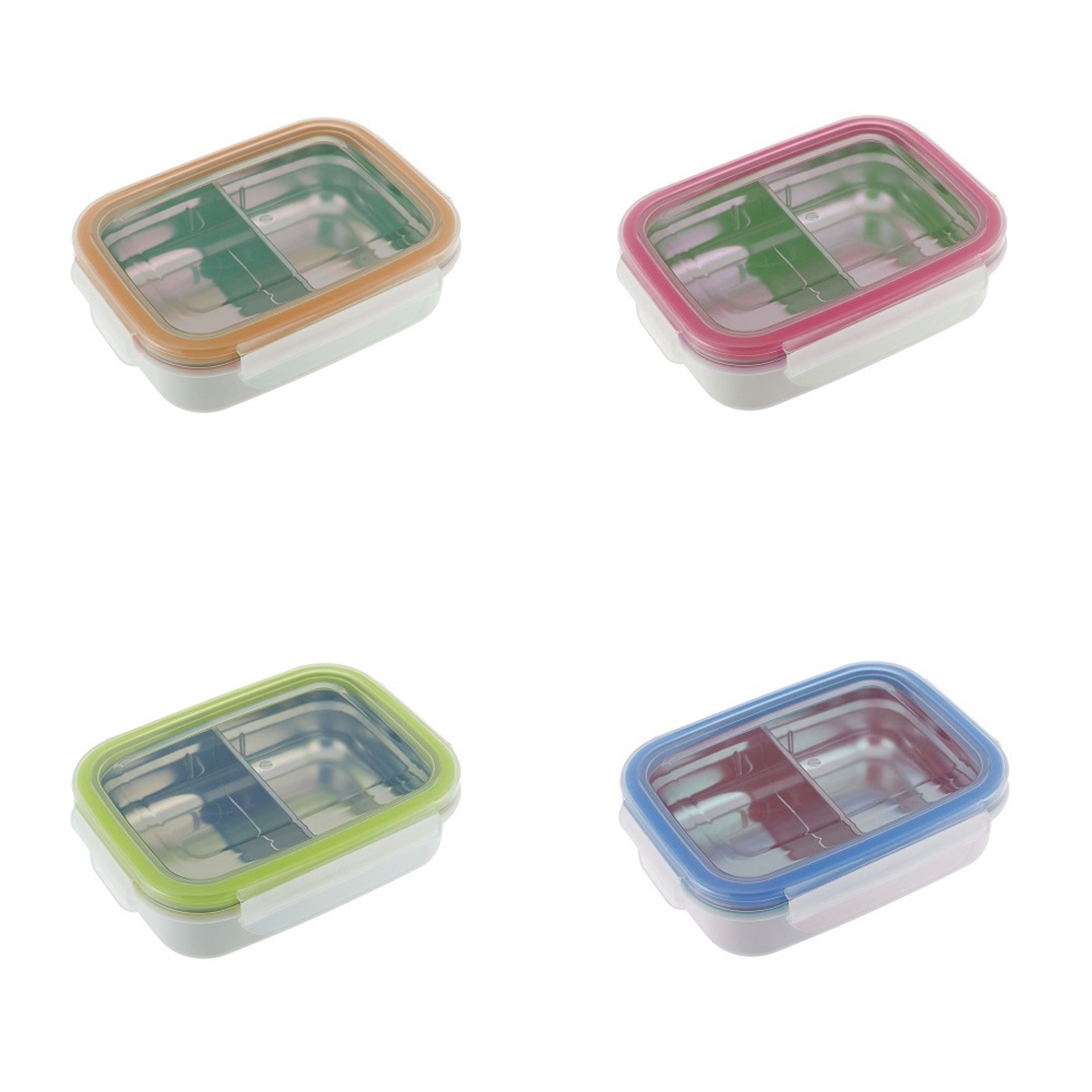 Innobaby Keepin' Fresh Stainless Steel Divided Bento Snack Box