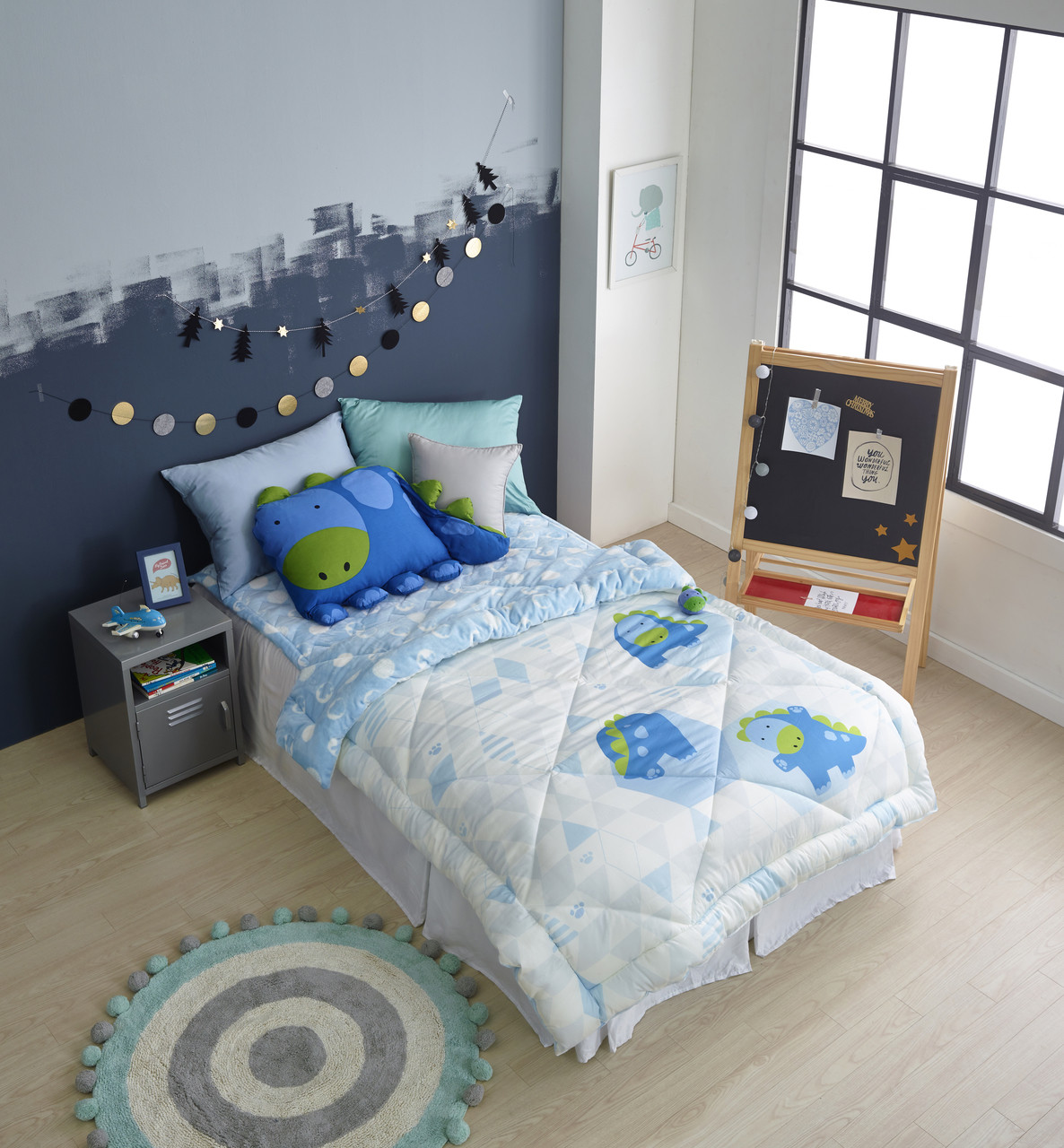 Milo & Gabby Cozy Cotton Minky Twin Comforter