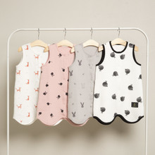 Cotton Playtime Romper with Snap Closure / One Size