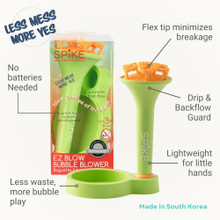 Bubble Blower Wand & Dipping Tray Set (3 Colors)