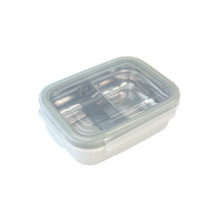 Keepin' Fresh Stainless Steel Divided Bento Snack Box with Lid for Kids and Toddlers - BPA Free, 11 oz.