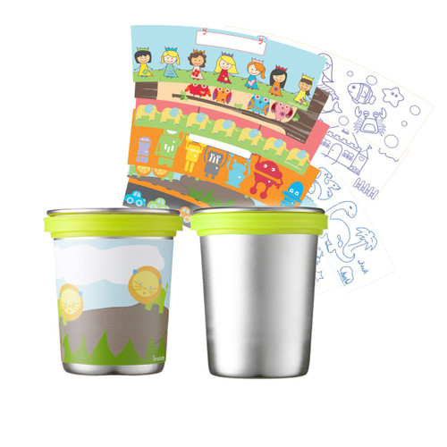Din Din SMART DIY Stainless Cup (2 Pack)