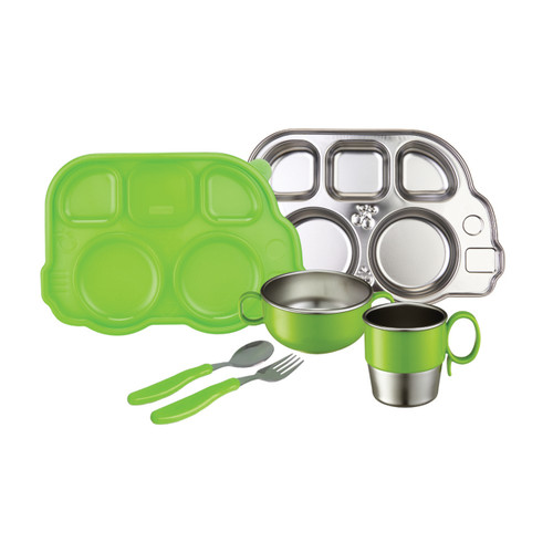 Din Din SMART Stainless Mealtime Set (Various Colors)