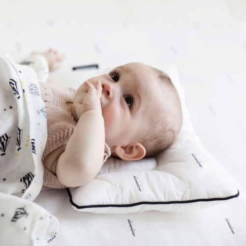 Dono&Dono Baby Playtime Pillow with Charcoal Beads, Prevent Flat Head Syndrome. (Grey or White)