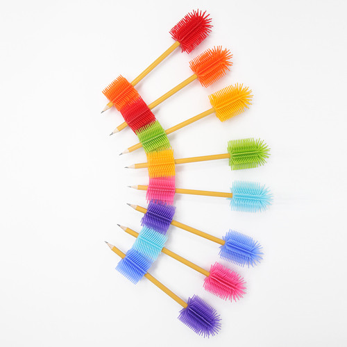Silicone Fidget Tactile Pencil Topper & Grip Combo Pack