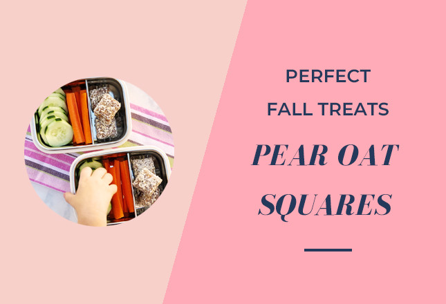 Perfect Fall Treat - Pear Oat Squares