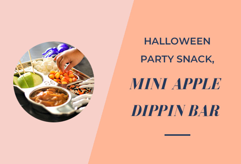 Halloween Snack Idea: MINI APPLE DIPPIN BAR