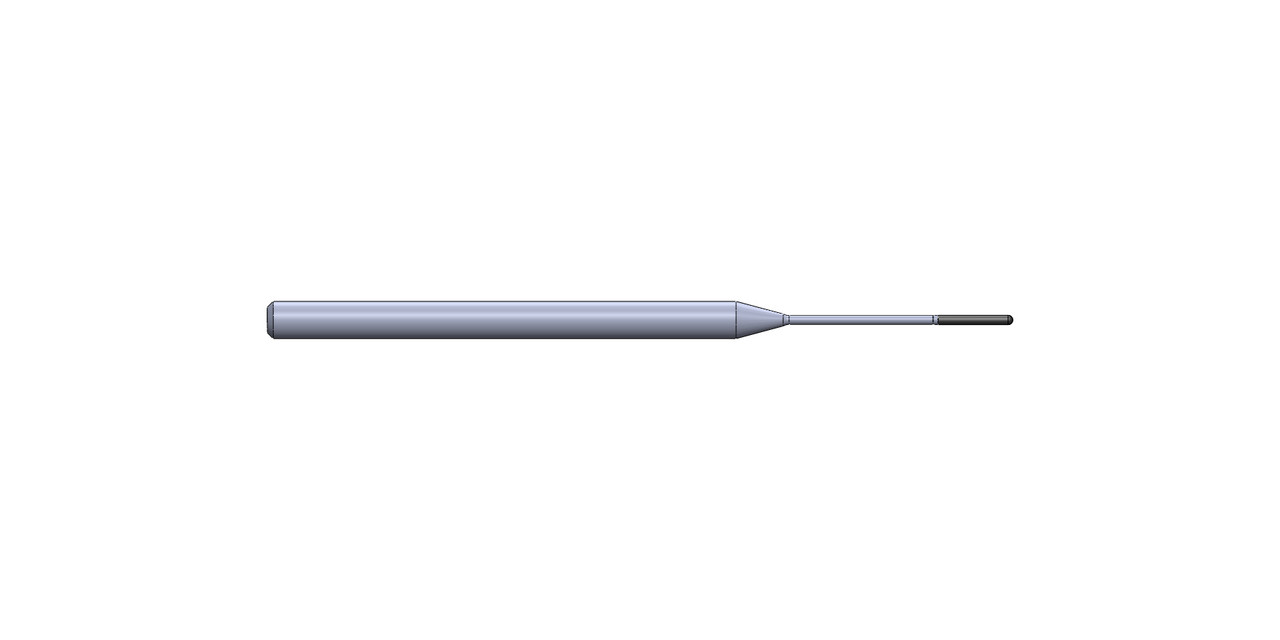 1/32" DIA X  1/4" LOC X  2-1/2" OAL 4 FL  3/4" Reach, Ball End Standard Coating