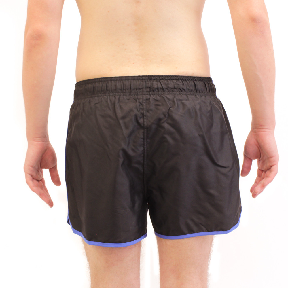 Evolve Black Piped Swim Shorts