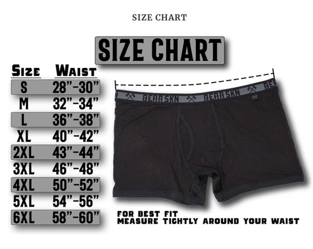 BEAR SKN - Size Chart