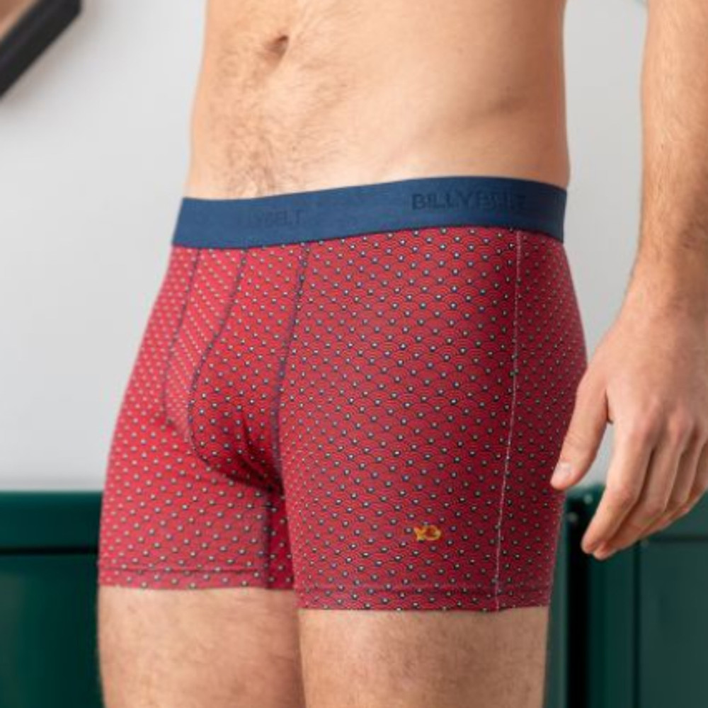 Billybelt - Organic Cotton Boxer Brief - Red Japan