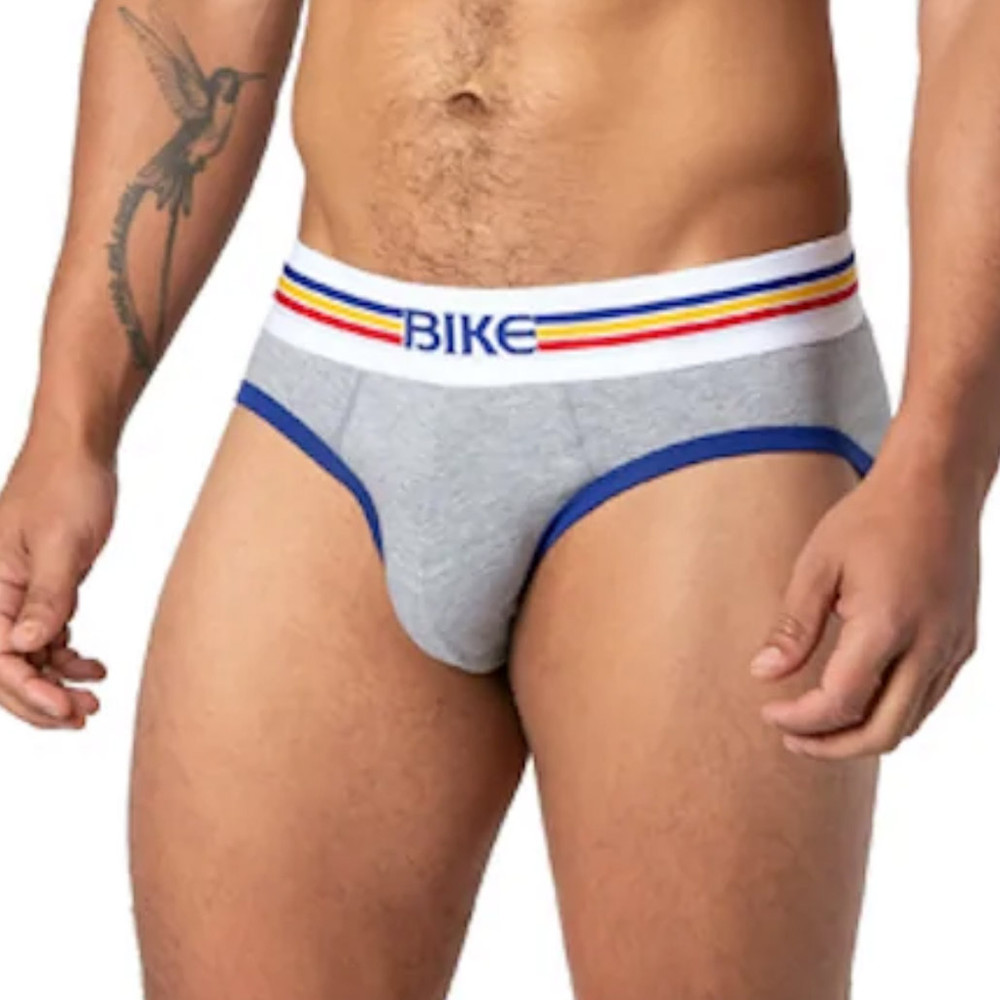 Bike - Cotton Stretch Brief - Gray