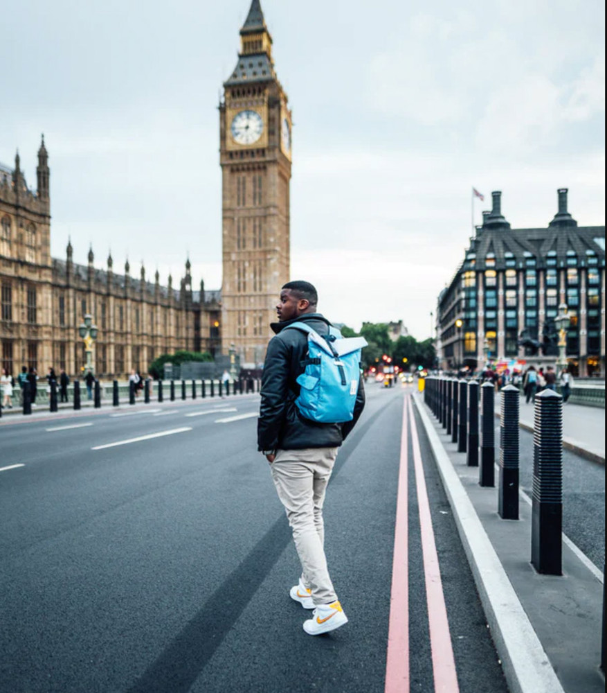 Harvest Label - Two-Tone Rolltop Backpack - Night Sky