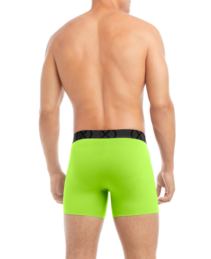 2(X)IST - (X) Sport Mesh Low Rise Boxer Brief 3-Pack - Blue/Green/Pink