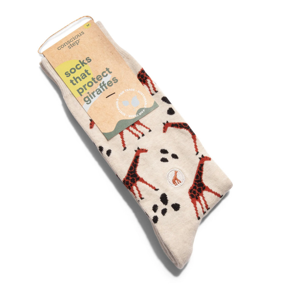 Conscious Step - Crew Socks - Giraffes