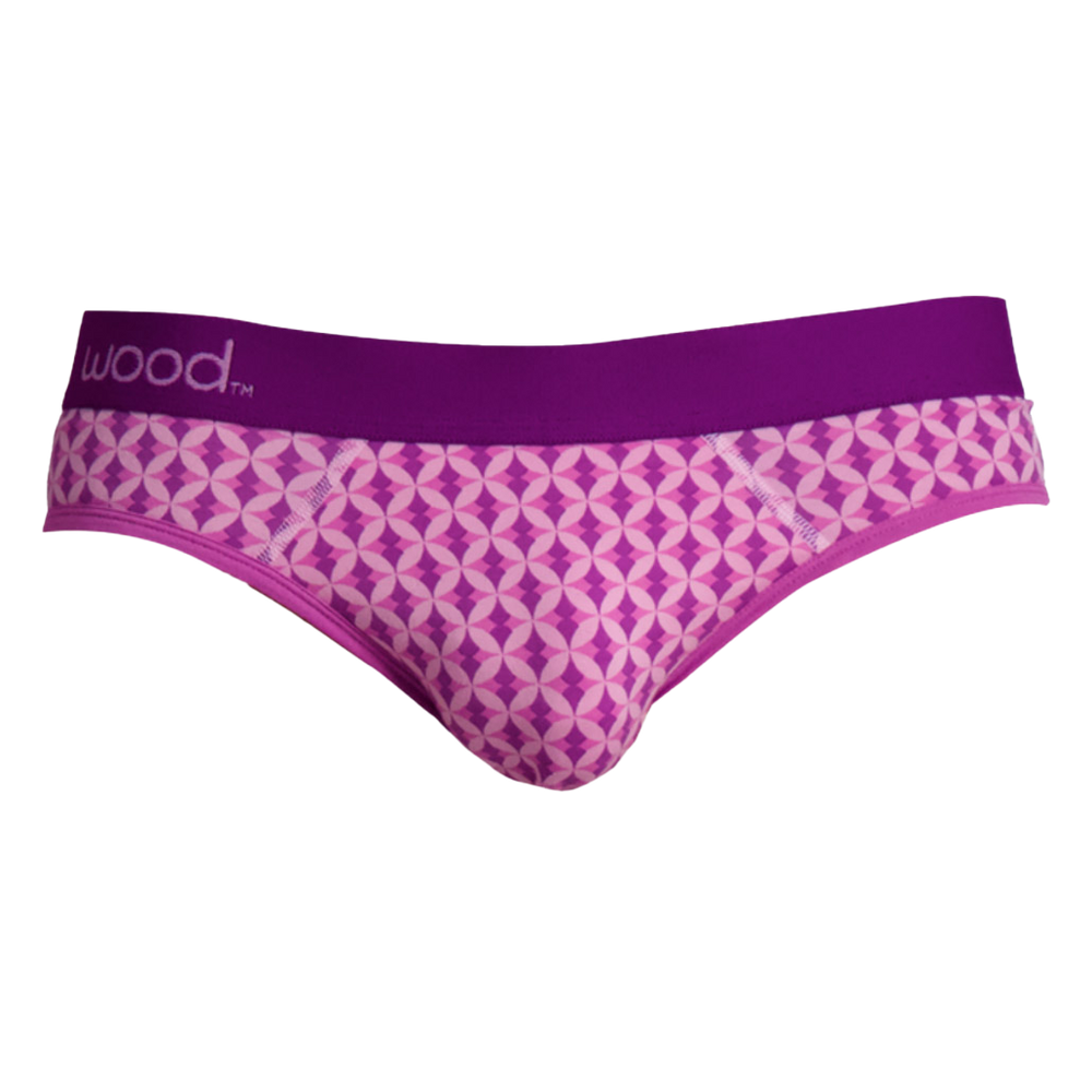 Wood - Hip Brief - Purple Interlock