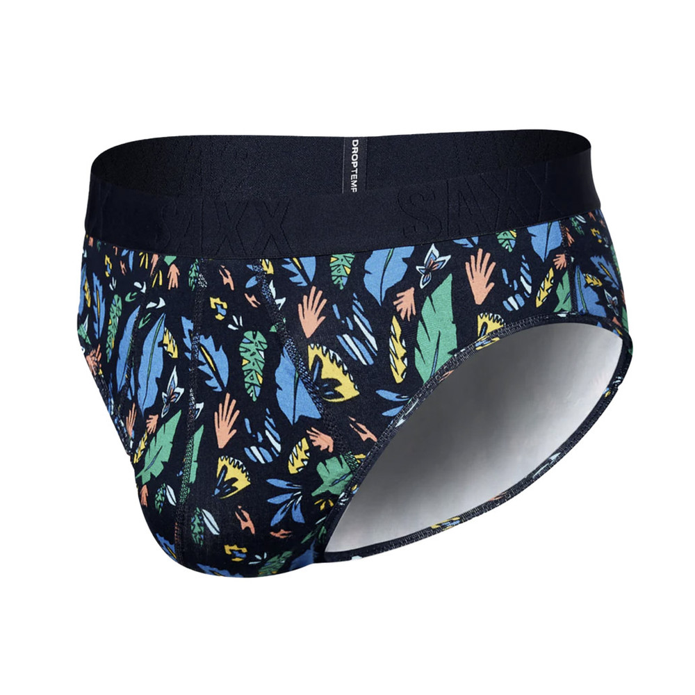 SAXX - DropTemp Cooling Cotton Brief - Floral Blue