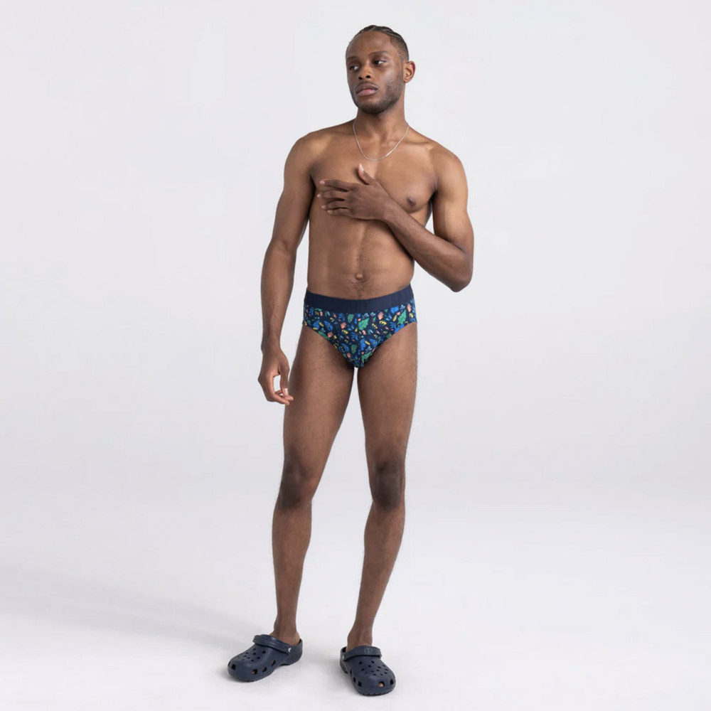 SAXX - DropTemp Cooling Cotton Brief - Floral Blue