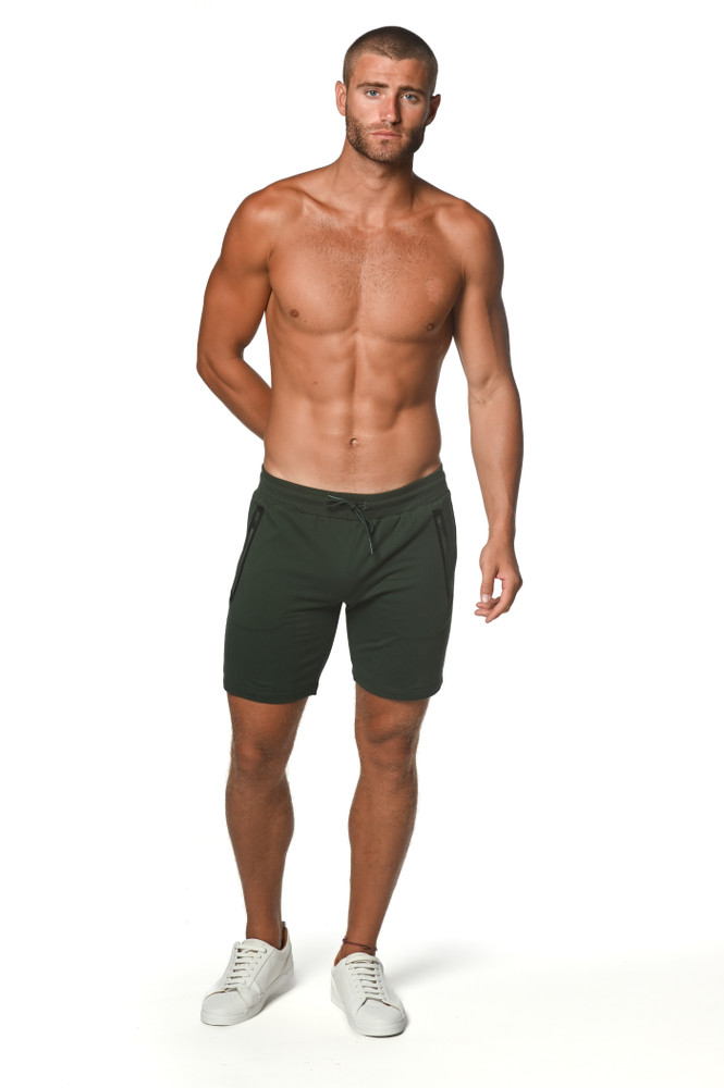 ST33LE - Fleece Flex Stretch Shorts - Combat Green