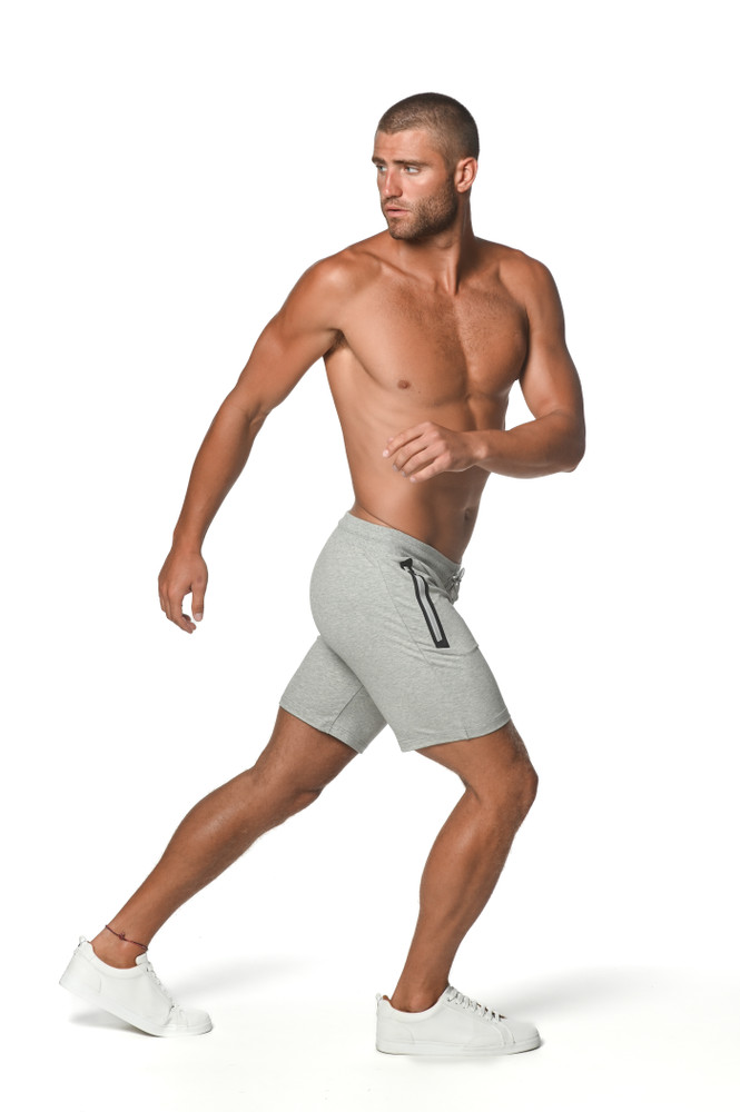 ST33LE - Fleece Flex Stretch Shorts - Grey Melange