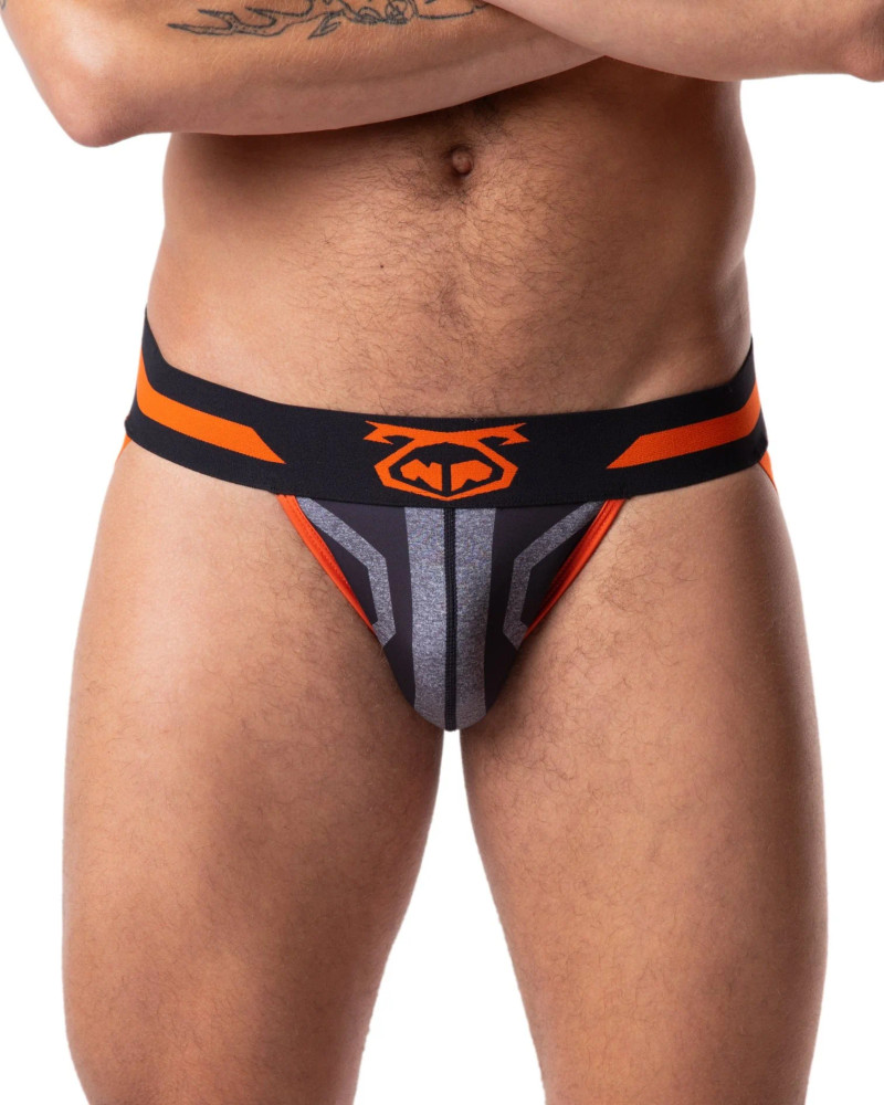 Nasty Pig - Static Jockstrap - Grey/Flame