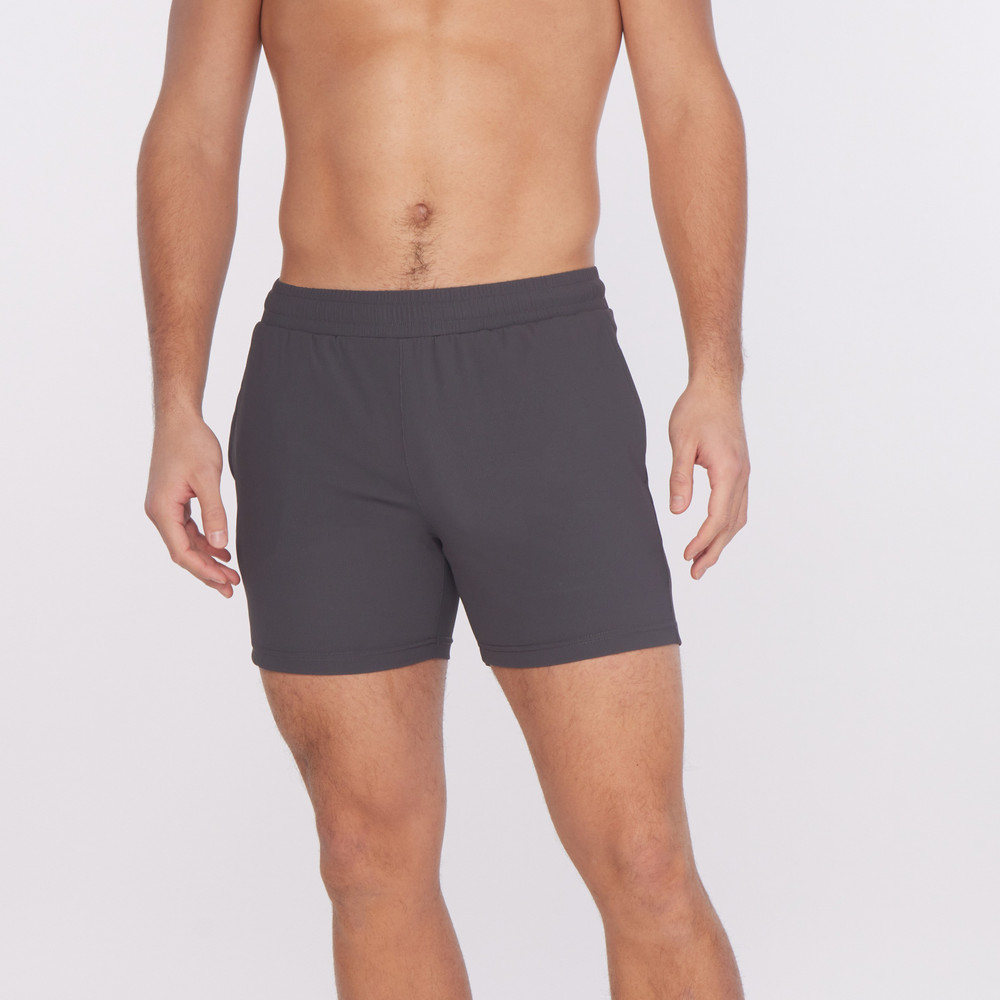 ST33LE - Textured Stretch Gym Shorts - Charcoal