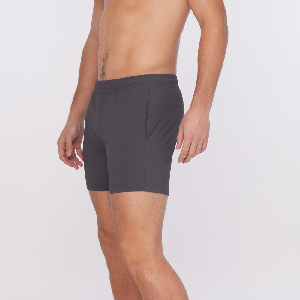 ST33LE - Textured Stretch Gym Shorts - Charcoal