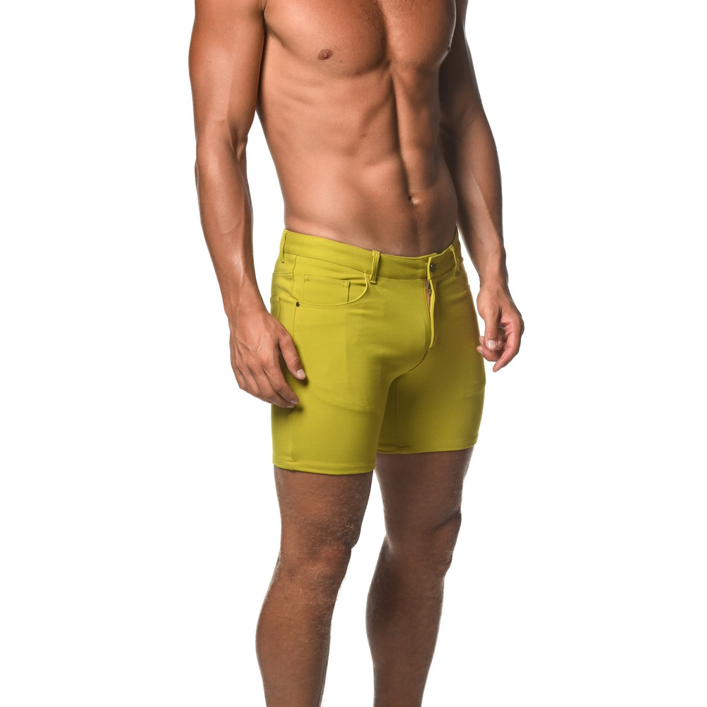 ST33LE - 5" Stretch Knit Shorts - Chartreuse