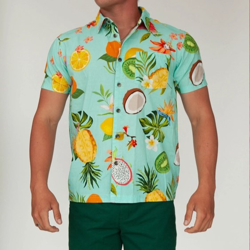 IslandHaze - Hawaiian Woven Shirt - Coconut
