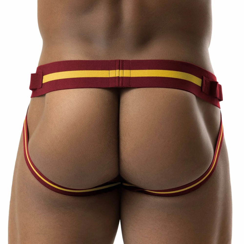 Nasty Pig - Varsity Jockstrap - Burgundy/Goldenrod