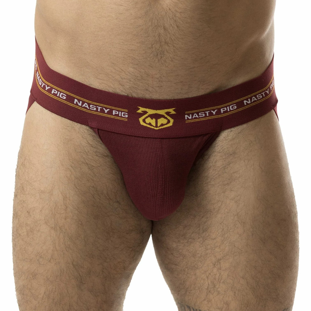 Nasty Pig - Core Jockstrap 3.0 - Burgundy/Goldenrod