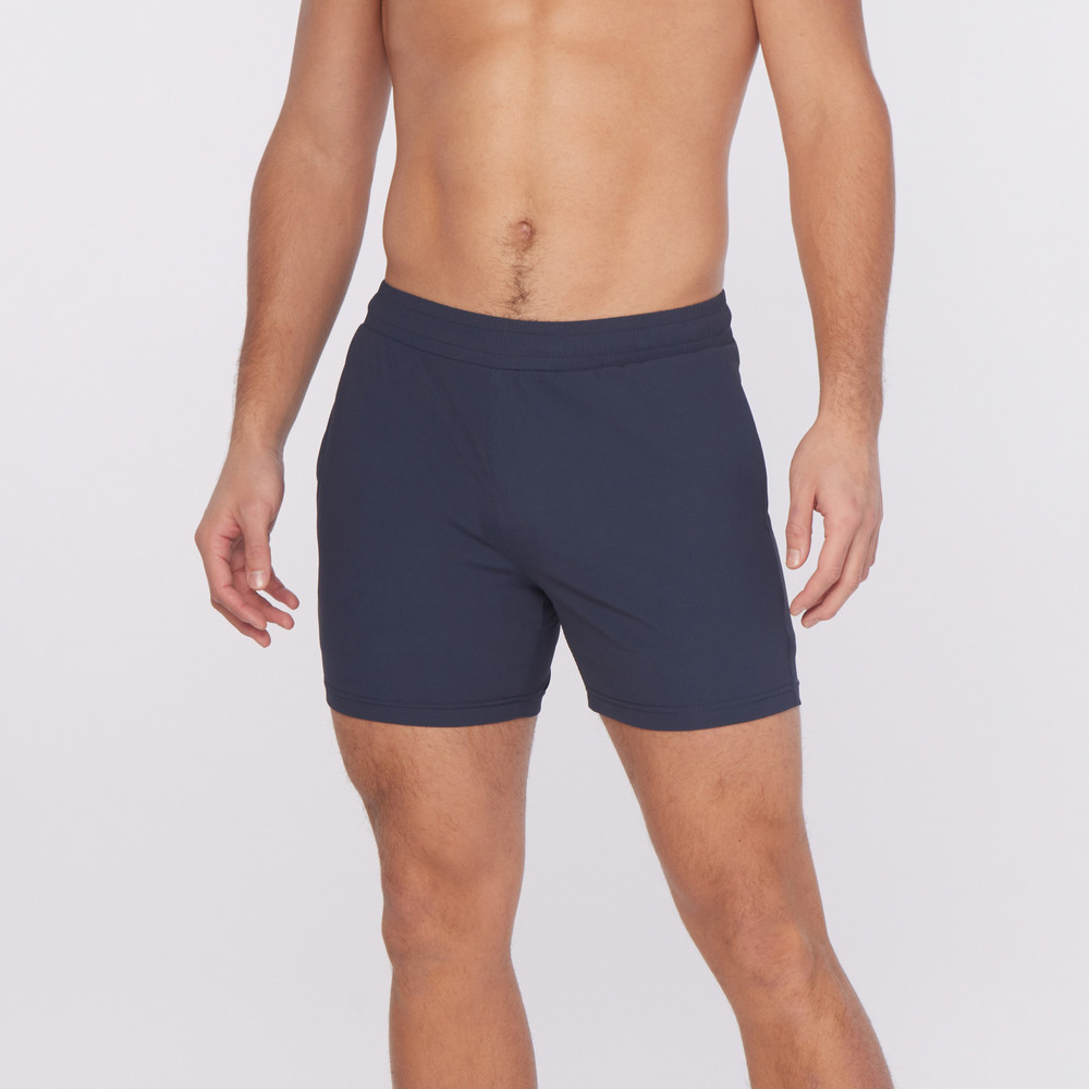 ST33LE - Textured Stretch Gym Shorts - Navy