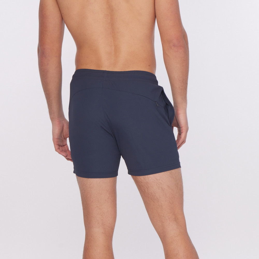 ST33LE - Textured Stretch Gym Shorts - Navy
