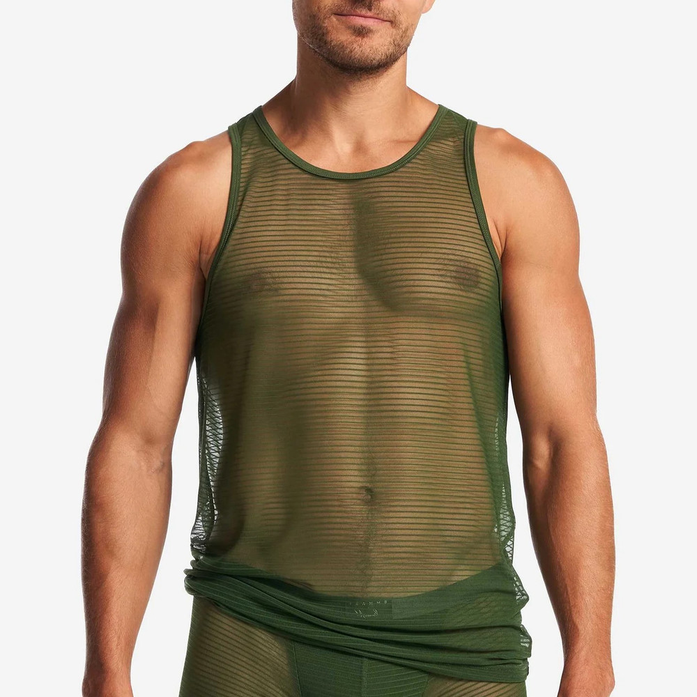 TEAMM8 - Manuel Sheer Tank Top - Verde