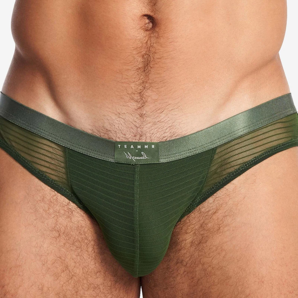 TEAMM8 - Manuel Sheer Bikini Brief - Verde