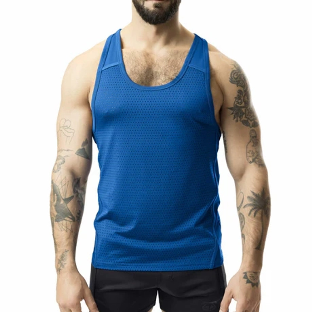 Nasty Pig - Lift Racerback Tanktop Navy/Prince blue