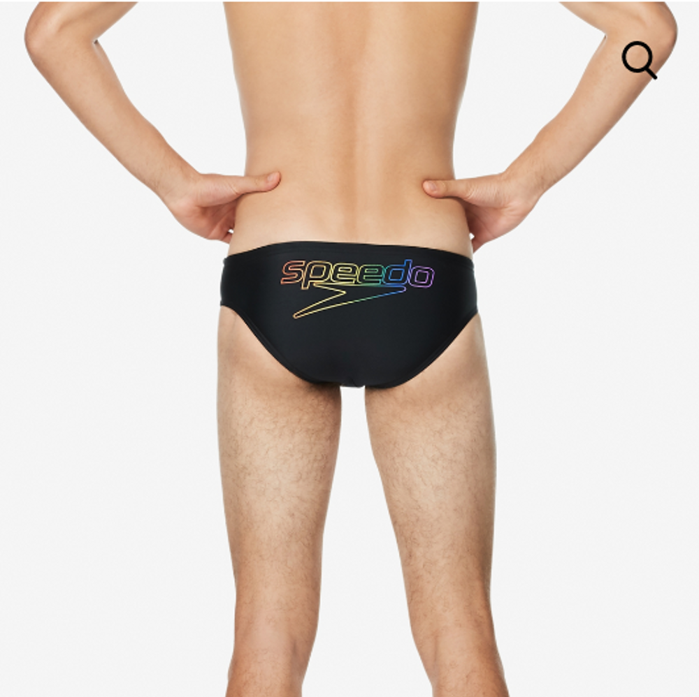 Speedo - PRIDE Printed One Swim Brief - Black/Pride