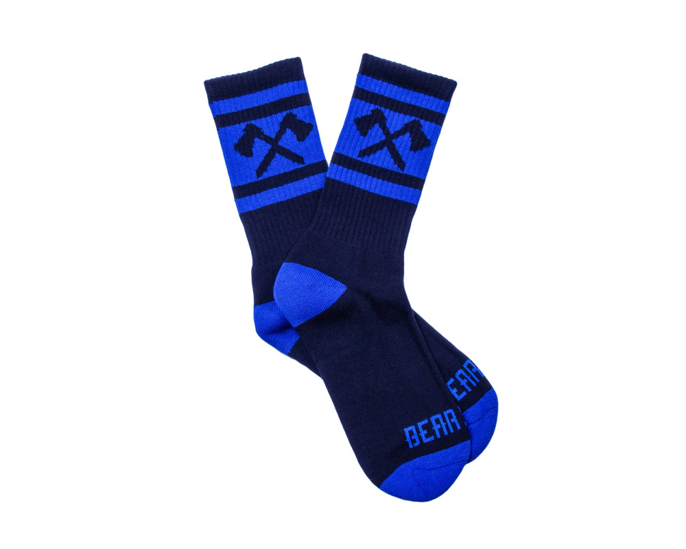 Bear Skn - Crew Sock - Blueberry