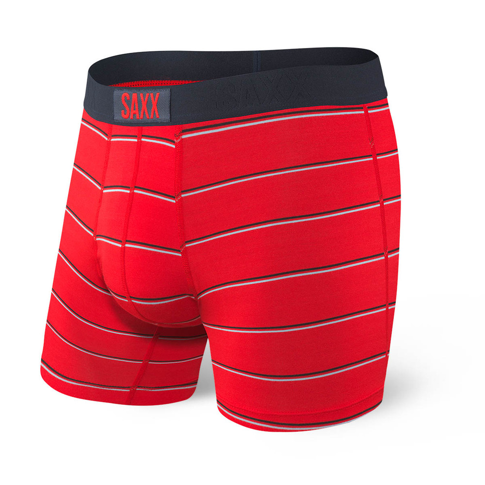 SAXX - Vibe Boxer Brief - Red Shallow Stripe 