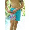Island Haze - Compression Liner Swim Shorts - Aqua