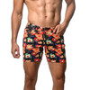 ST33LE - 1932  5" Stretch Print Short - Sienna / Gold Floral