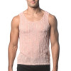 ST33LE - Stretch Gossamer Tanktop - Pink Dash