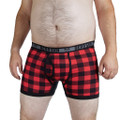 BEAR SKN - Bamboo Boxer Briefs - Backwoods Red 2.5