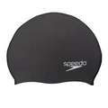 Speedo - Elastomeric Solid Silicone Swim Cap - Black