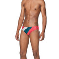 Speedo - Colorblock One Swim Brief - Fiery Coral