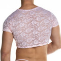 GIGO - Redemotion Lace Crop Top - Pink