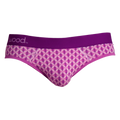 Wood - Hip Brief - Purple Interlock