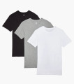 2(X)IST - Performance Cotton Crew Neck Shirt 3-Pack - Black/White/Grey