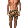 ST33LE - Limited Edition 5" Stretch Knit Shorts - Yellow/Black Sunflowers